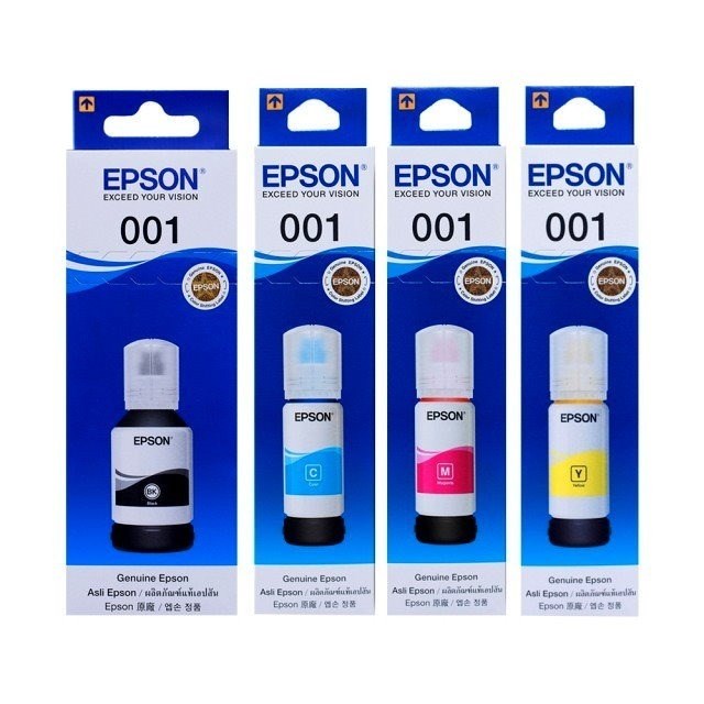 EPSON 原廠連續供墨001墨水「T03Y100、T03Y200、T03Y300、T03Y400」