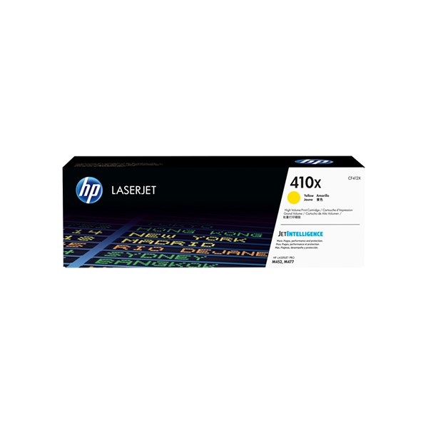 HP 410X 高印量黃色原廠碳粉匣(CF412X)