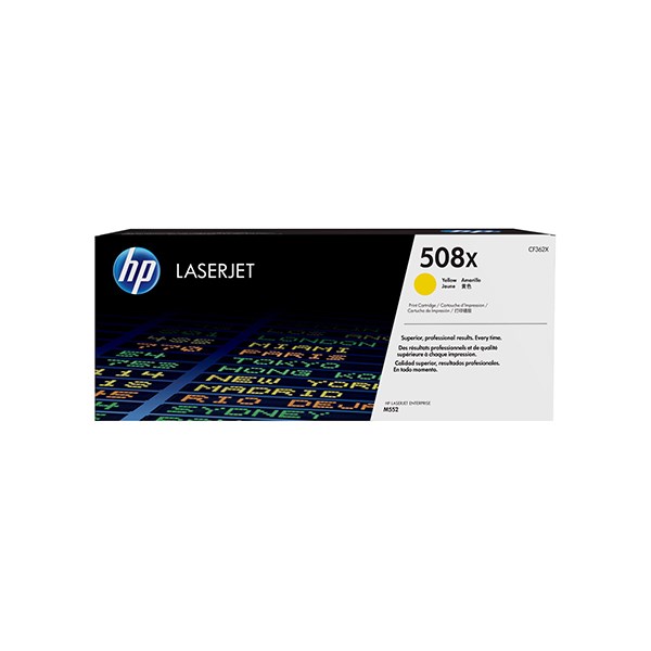 HP 508X 高列印量黃色原廠碳粉匣(CF362X)
