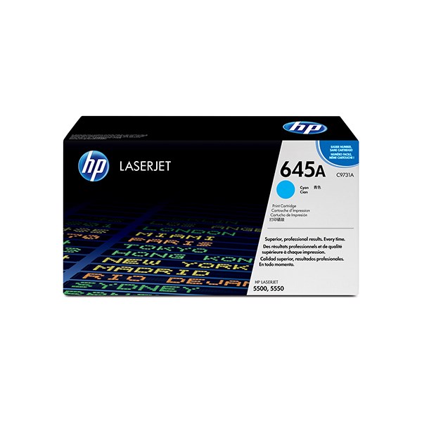 HP 645A 青色原廠碳粉匣(C9731A)