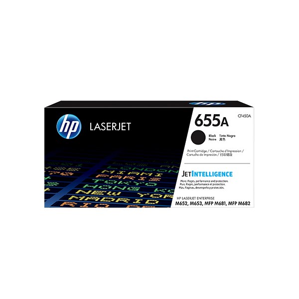 HP 655A 黑色原廠碳粉匣(CF450A)