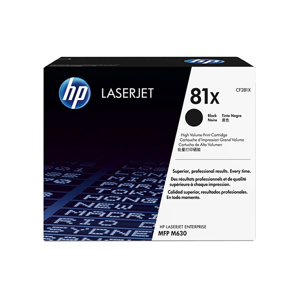 HP 81X 高列印量黑色原廠碳粉匣(CF281X)