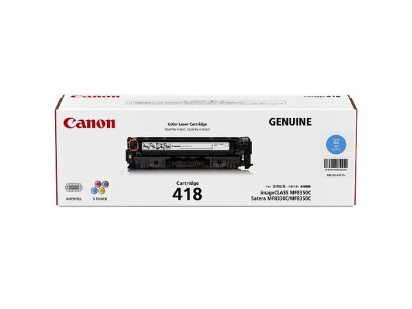 Canon 「418 C」原廠藍色碳粉