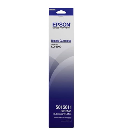 EPSON 原廠色帶S015611 (黑色)/LQ-690C、LQ-690CII、LQ-690CIIN/10支特價