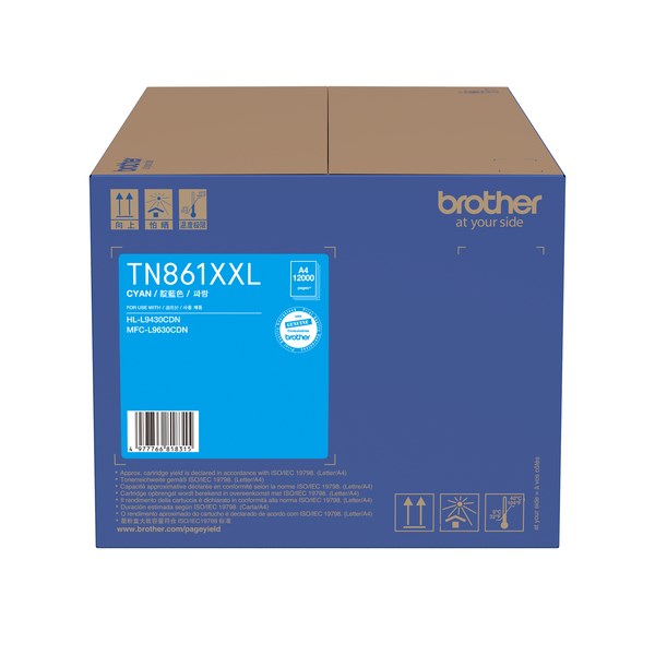 Brother 「TN-861 XXLC」原廠藍色碳粉匣