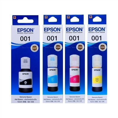 EPSON 原廠連續供墨001墨水「T03Y100、T03Y200、T03Y300、T03Y400」