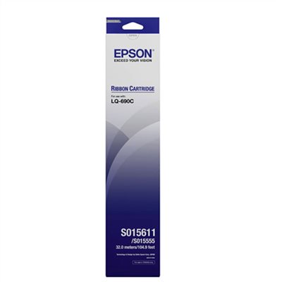 EPSON 原廠色帶S015611 (黑色)/LQ-690C、LQ-690CII、LQ-690CIIN