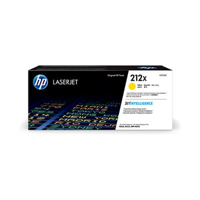 HP 212X 高印量黃色原廠碳粉匣 (W2122X)