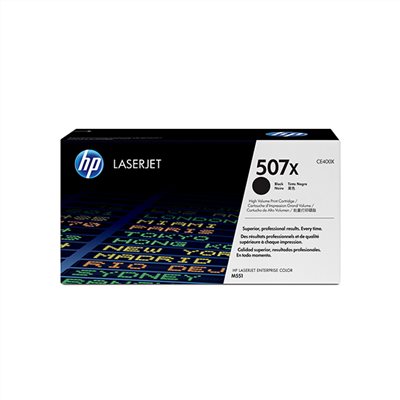 HP 507X 高容量黑色原廠碳粉匣(CE400X)