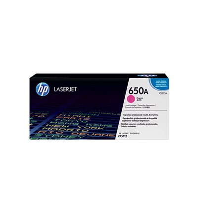 HP 650A 洋紅色原廠碳粉匣(CE273A)