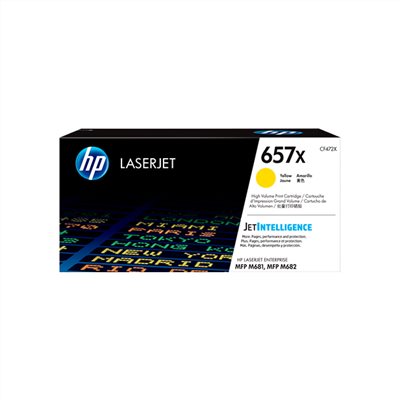 HP 657X 高列印量黃色原廠碳粉匣(CF472X)