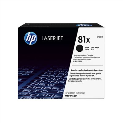 HP 81X 高列印量黑色原廠碳粉匣(CF281X)