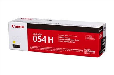 Canon 「054H Y」原廠黃色碳粉